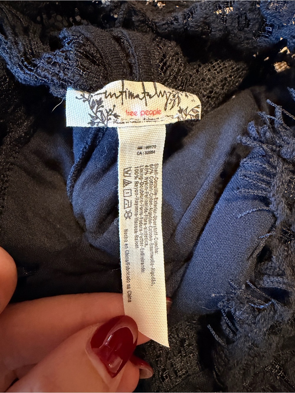 Free People Black Lace Backless Halter Mini Dress - Picture 4 of 4